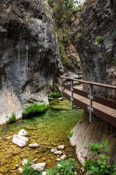 stock image Trail of the Borosa River and Cerrada de Elas route in the Cazorla National Park, in Jan, Andalusia, Spain