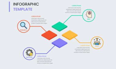 Yaratıcı iş Infographic tasarım şablonu