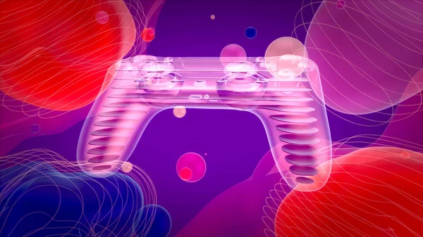 Latar Belakang Abstrak Dari Konsep Joystick Permainan Video — Stok Foto