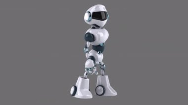 Büyük robot karakter - 3d animasyon 