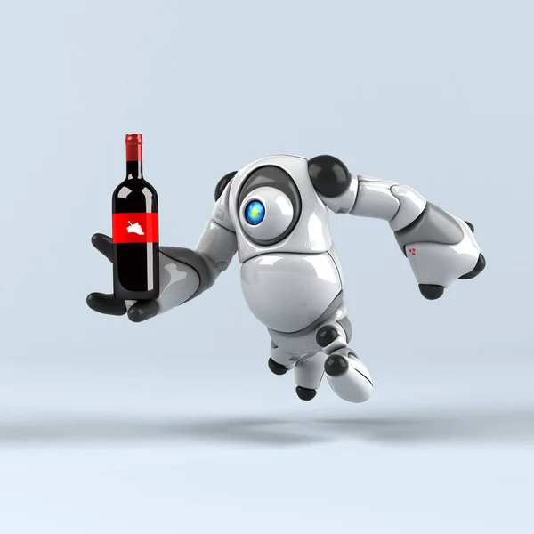 Şaraplı Büyük Robot Görüntü — Stok fotoğraf