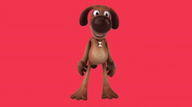 izole edilmiş arkaplanda köpek karakteri