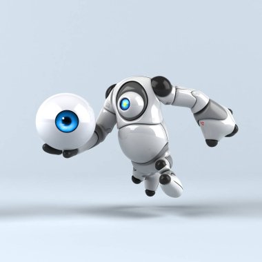 Gözü olan büyük robot - 3d Görüntü