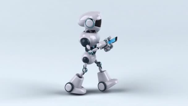 Robot Smartphone Animation — 비디오