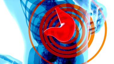 Mide soyut tasarımı