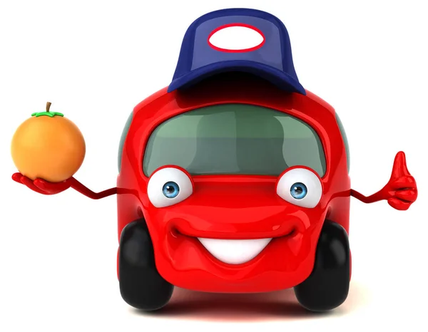 Samochód Zabawa Pomarańczowy Ilustracja — Zdjęcie stockowe