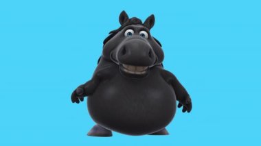 Komik çizgi film karakteri konuşuyor - 3D animasyon 