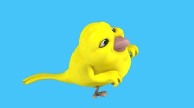 Güzel kuş çizgi film karakteri 