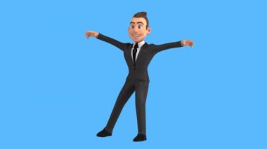 Eğlenceli iş adamı dansı 