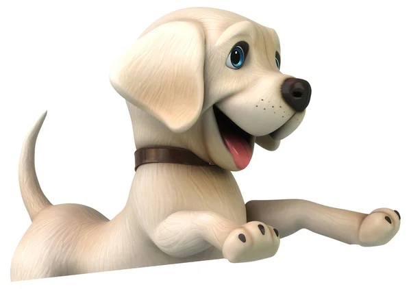Divertido Personaje Dibujos Animados Labrador Retriever — Foto de Stock