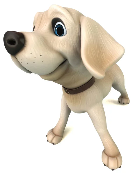 Eğlenceli Boyutlu Çizgi Film Karakteri Labrador Retriever — Stok fotoğraf