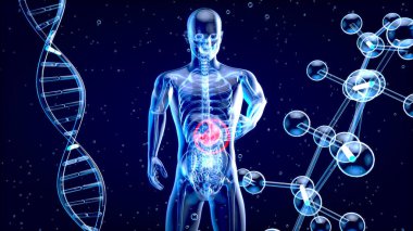 Midenin üç boyutlu soyut çizimi