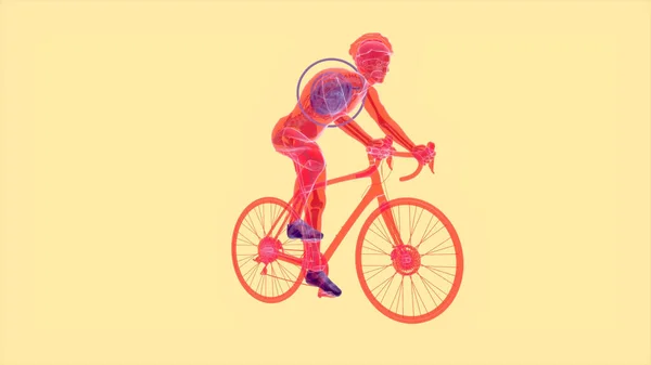 Ilustração Antecedentes Abstratos Projeto Ciclista — Fotografia de Stock