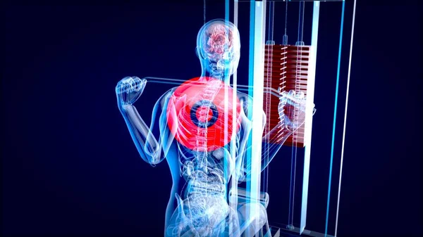 Абстрактная Трехмерная Иллюстрация Человека Лат Автомате — стоковое фото