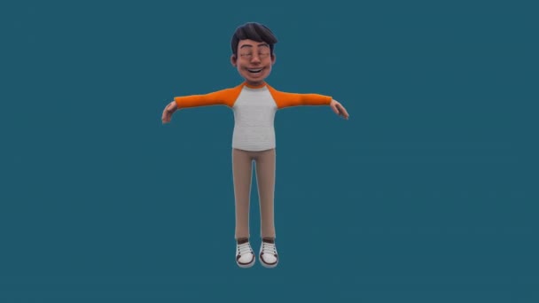 캐릭터 점프의 애니메이션 — 비디오