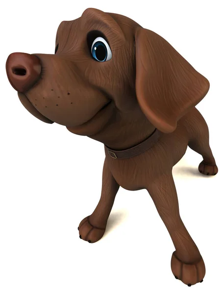 Diversão Desenho Animado Marrom Labrador Retriever Personagem — Fotografia de Stock