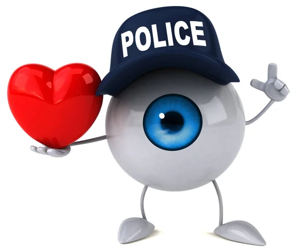 Eye Heart Illustration — Stock Photo, Image