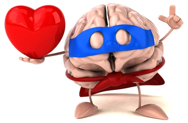 Brain Heart Illustration — Stock Photo, Image