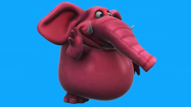 코끼리 캐릭터 안녕하세요 애니메이션 — 비디오