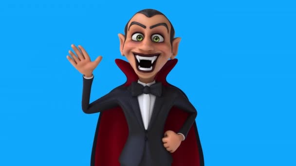 Vampire Character Saying — Stock Video