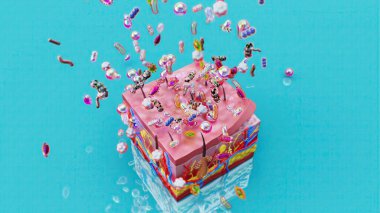 Cilt koruyucusunun bakteriden soyut animasyonu