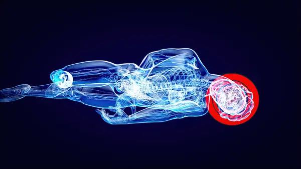 사이클리스트와 뇌진탕의 추상적인 로열티 프리 스톡 사진