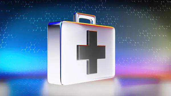 Medical Icon First Aid Kit Illustration Stockbild