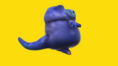 Dinozor, komik çizgi film karakteri - 3 boyutlu animasyon  