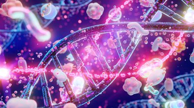 DNA 'nın soyut arkaplanı