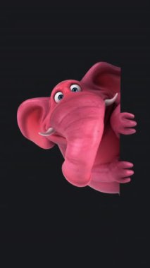  Kartvizitli fil. Eğlenceli çizgi film karakteri. 3 boyutlu animasyon. 