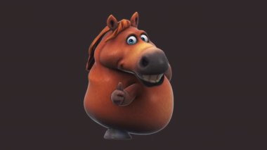 Üç boyutlu eğlenceli çizgi film karakteri başparmağı havada bir at.