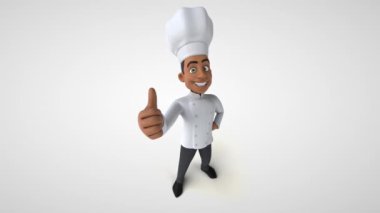  Üç boyutlu çizgi film karakteri şefi. 