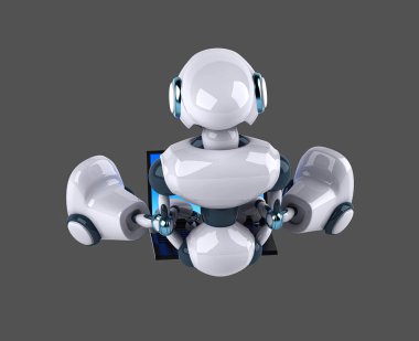 Dizüstü bilgisayarda eğlenceli 3D robot kodlaması