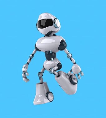Eğlenceli 3 boyutlu robot dansı