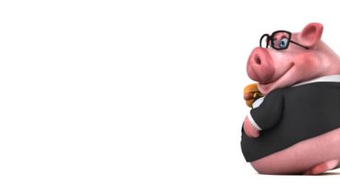 Diş - 3d animasyon komik domuz