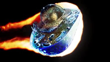 Biyolojik hücrenin soyut animasyonu