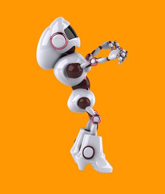 Eğlenceli 3 boyutlu robot dansı.