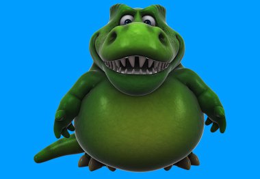 Eğlenceli 3D karikatür dinozor karakteri