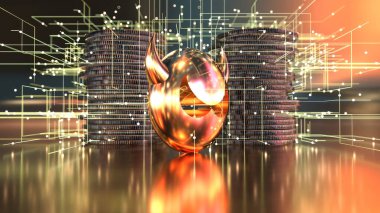 Güvenlik fiyatının soyut arkaplanı