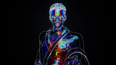 İnsanoğlunun dövüş sanatları yapma süreci, soyut tıbbi vizyon