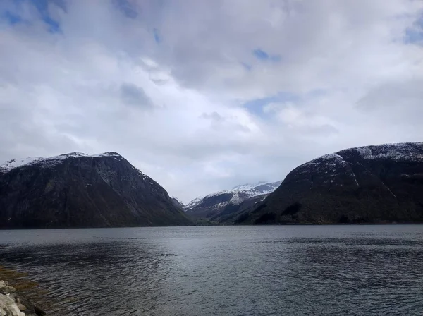 Storfjorden See Ferry Linge Eidsdal Norway — стокове фото