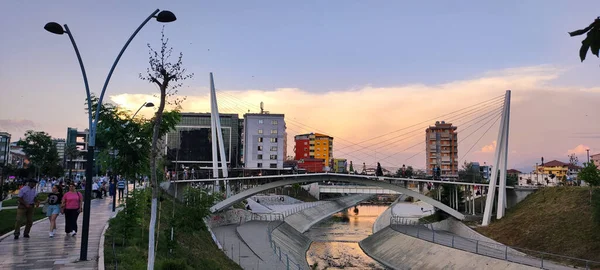 Fier Albania June 2022 Fier City Center Sunset — Stock Photo, Image