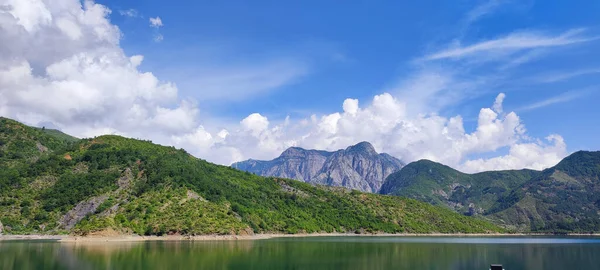 stock image View of Komani Lake from a ferry, Albania