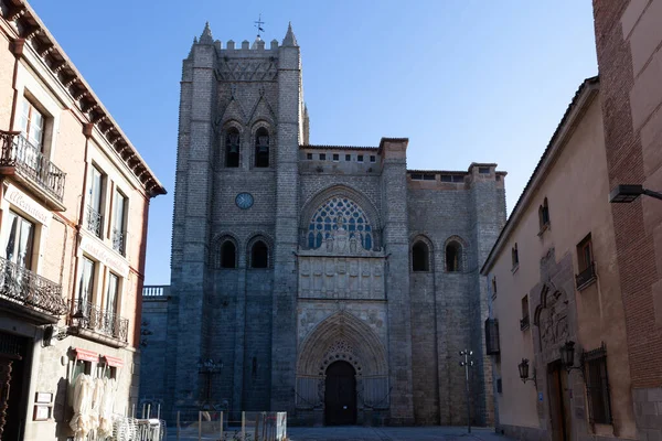 Ávila España Enero 2021 Catedral Ávila —  Fotos de Stock