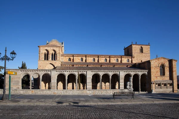 Ávila España Enero 2021 Basílica San Vicente —  Fotos de Stock