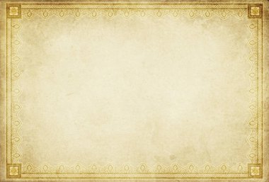 Kötü durumda kağıt dokusu ve eski model kenar. Tasarım için çerçeve.