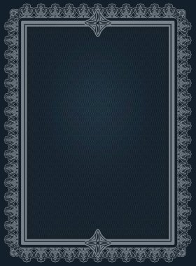 Süslü kenarlıklı dekoratif vintage arkaplan.