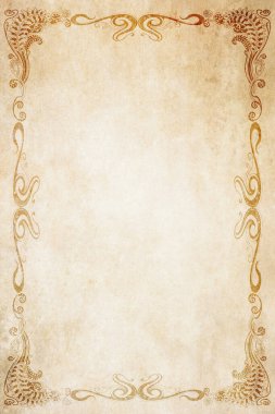 Tasarım için eski moda çiçek çerçevesi.