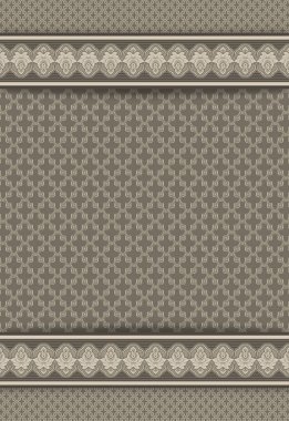 Süslü kenarı ve desenleri olan eski arkaplan.