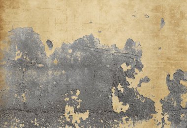 Çizik alçılı soyut grunge beton duvar.